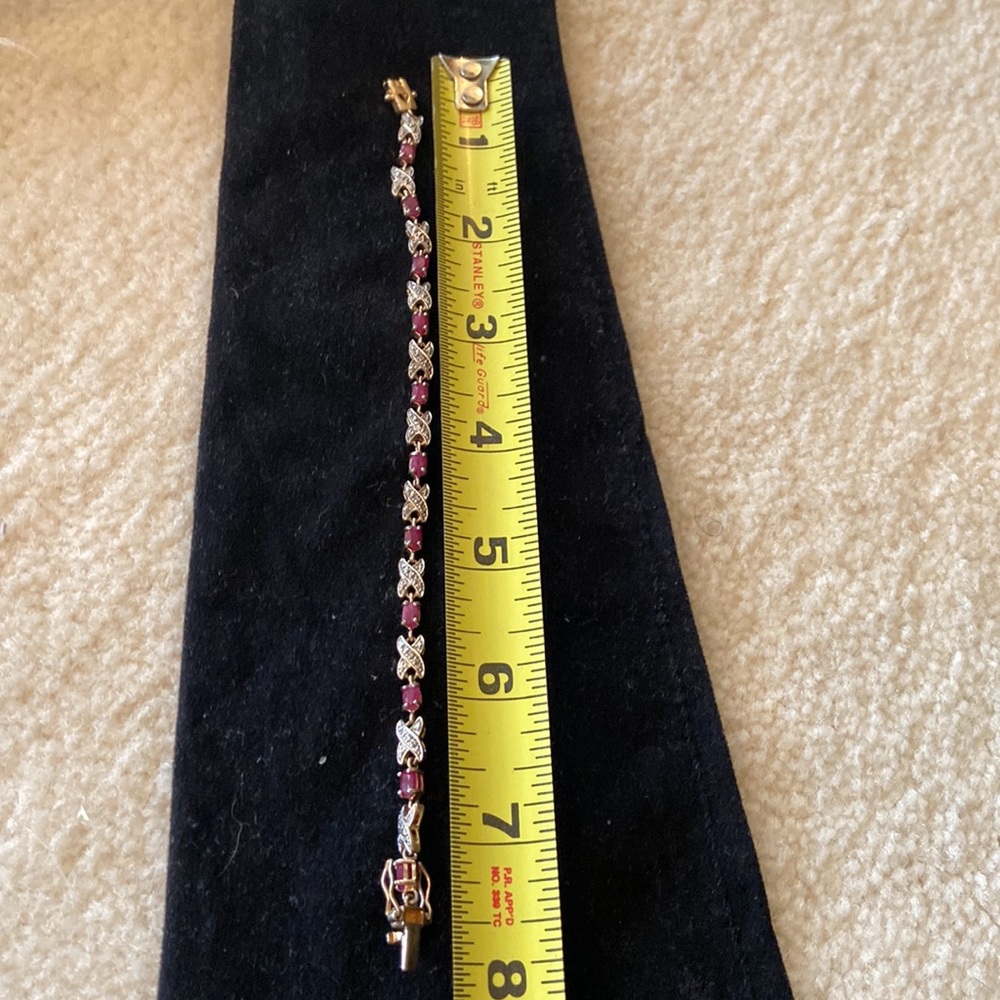 Genuine Ruby & Silver 925 Bracelet - image 6